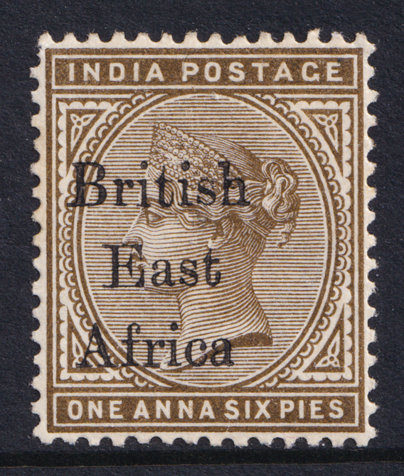 British East Africa QV 1895-96 1a6p Sepia SG51 Mint MH